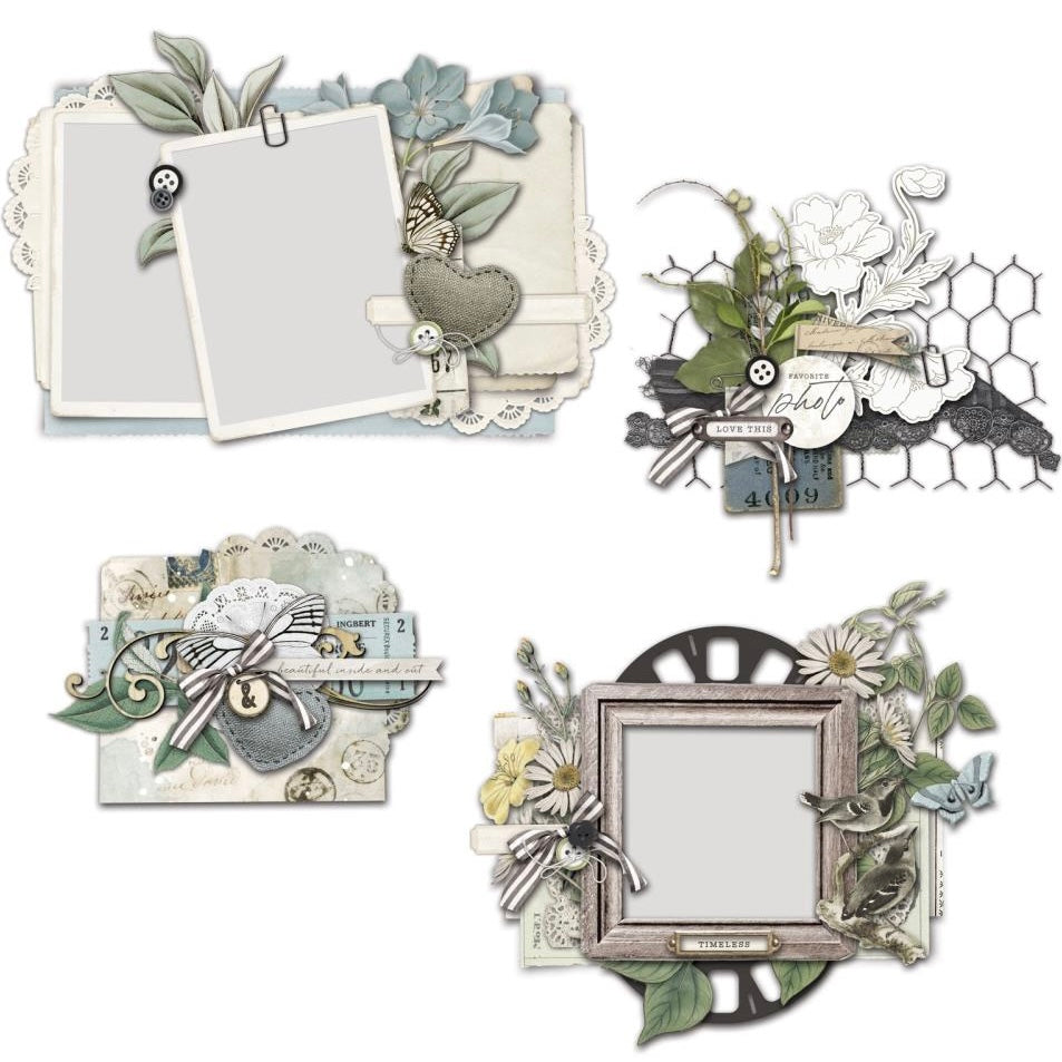 49 & Market Vintage Artistry Moonlit Garden Cluster Kit